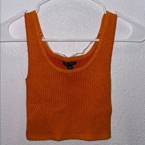 Wild Fable Orange Ribbed Knit Tank Top